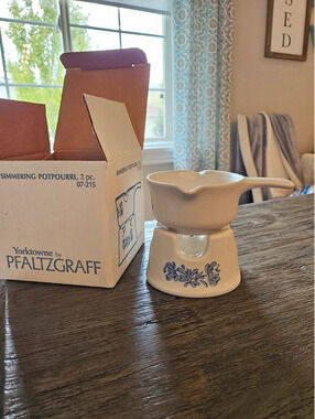vintage 1986 Pfaltzgraff 2-piece simmering potpourri set cottagecore grandmacore